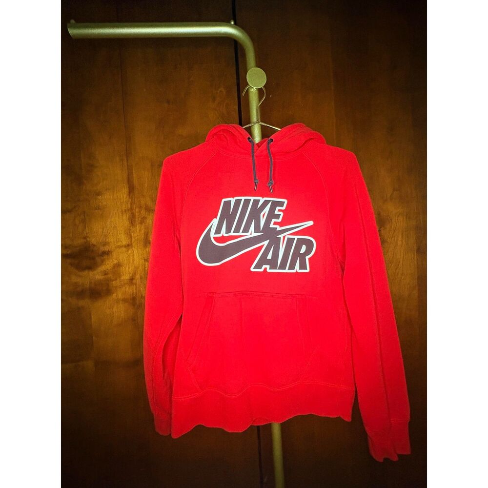 Y2K Nike Air Graphic Hoodie Red
